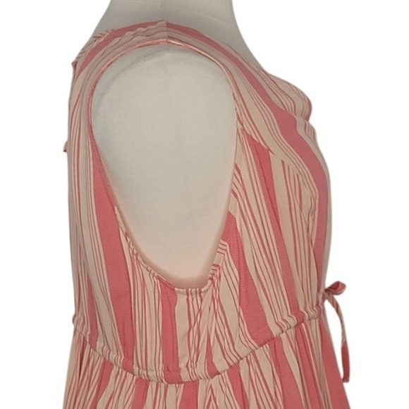 Torrid Pink‎ Striped Sleeveless Blouse - Picture 5 of 12